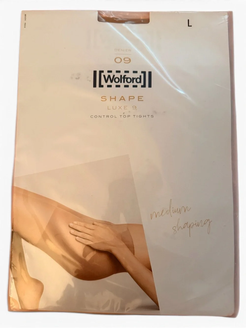 Wolford Shape Luxe 09 Control Top Tights - Nude Fairly Light